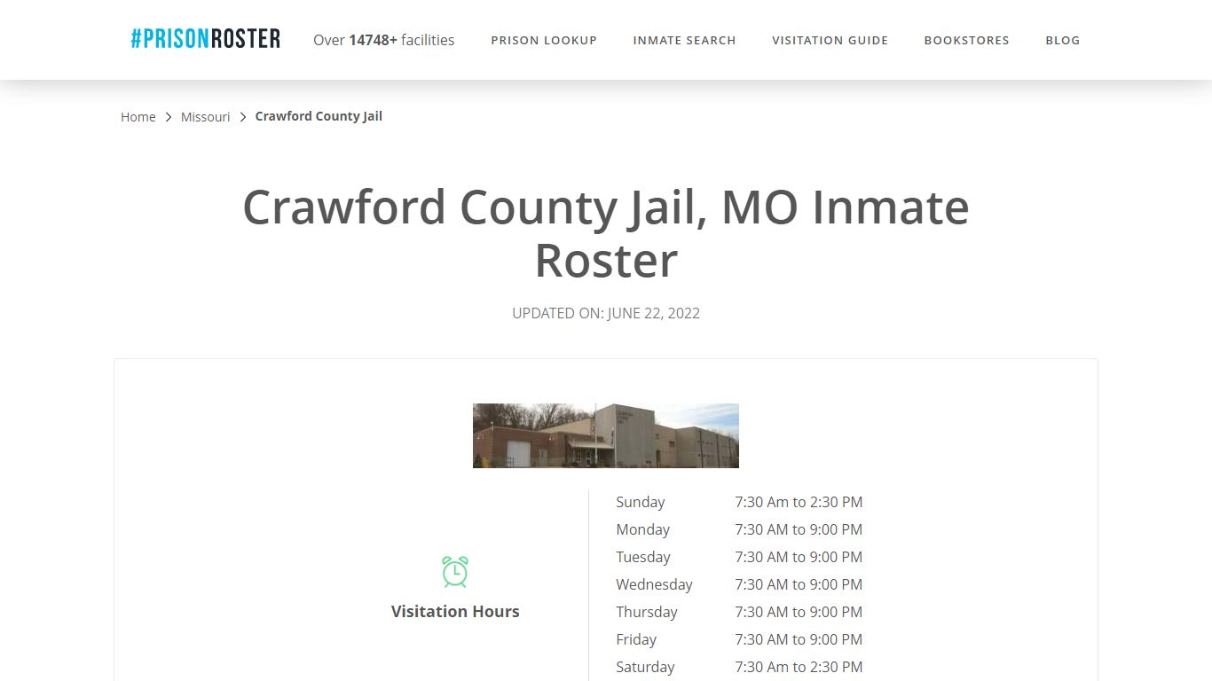 Crawford County Jail, MO Inmate Roster - Prisonroster